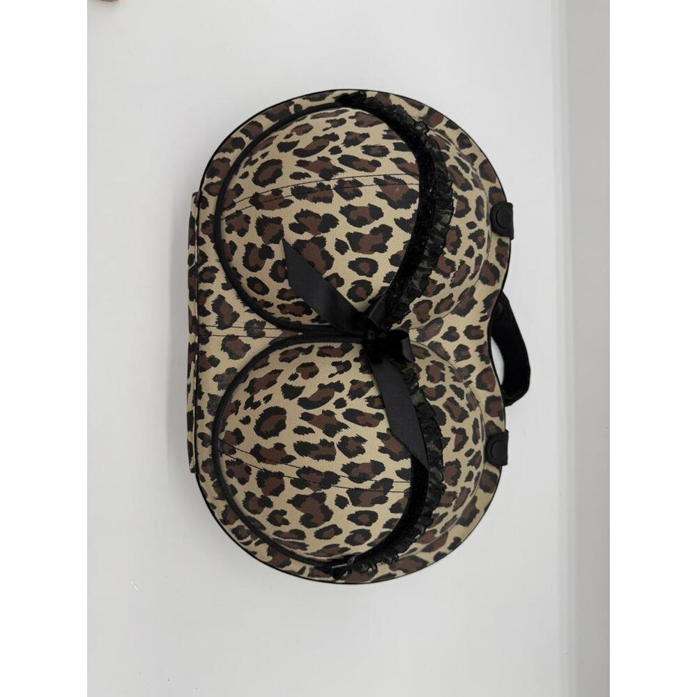 The Brag Company Bra Bag - Travel, Home or Gift for Her - Leopard Print